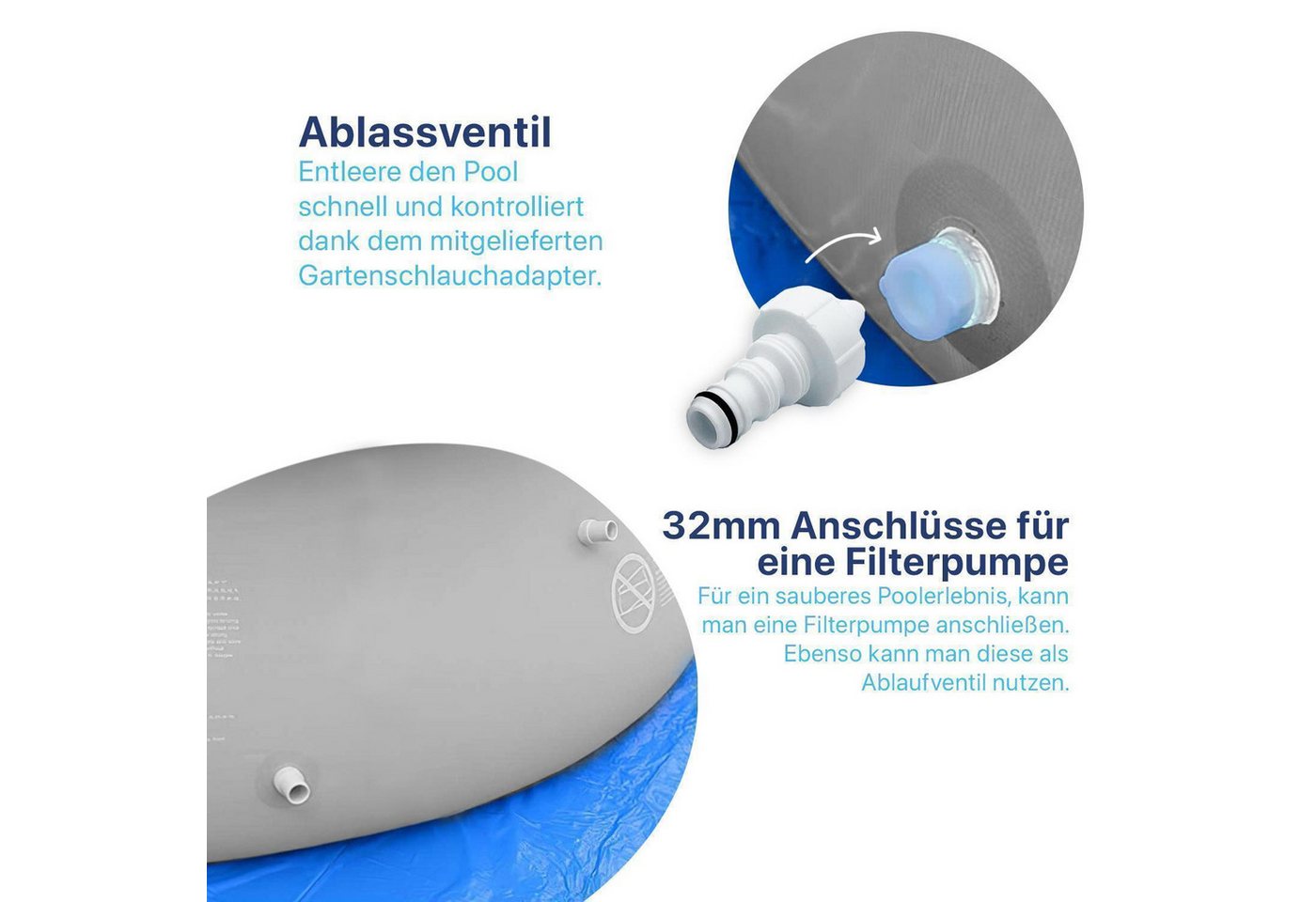 Avenli Framepool Frame Oval Pool 427 x 275 x 100 cm, Aufstellpool (Stahlrahmenpool, ohne Zubehör), Auch als Ersatzpool geeignet Bild 4