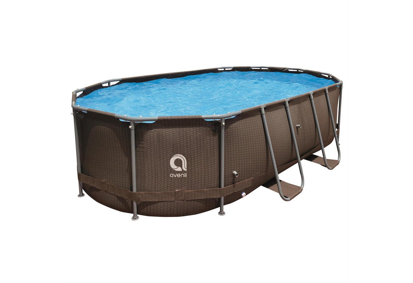 Avenli Framepool Frame Oval Pool 427 x 275 x 100 cm, Aufstellpool (Stahlrahmenpool, ohne Zubehör), Auch als Ersatzpool geeignet Bild 5