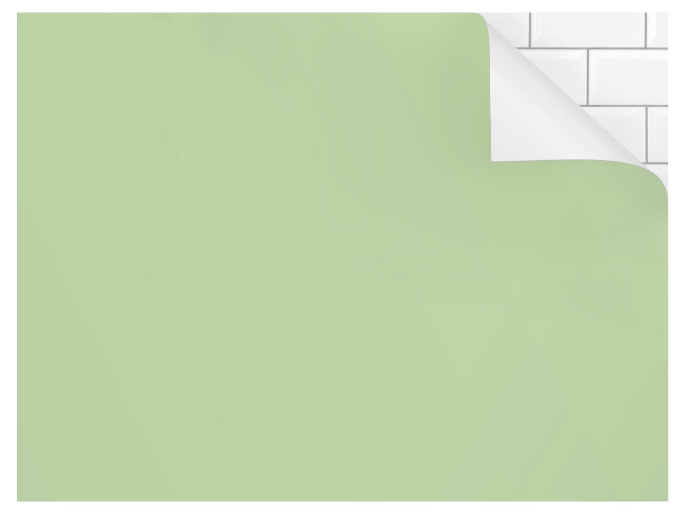 Bilderdepot24 Badrückwand grün fugenlose Wandverkleidung Bad Unifarben, (Hartfolie matt » Selbstklebend SMART 0,35 mm), wasserfestes Wandpaneel Mint Bild 2