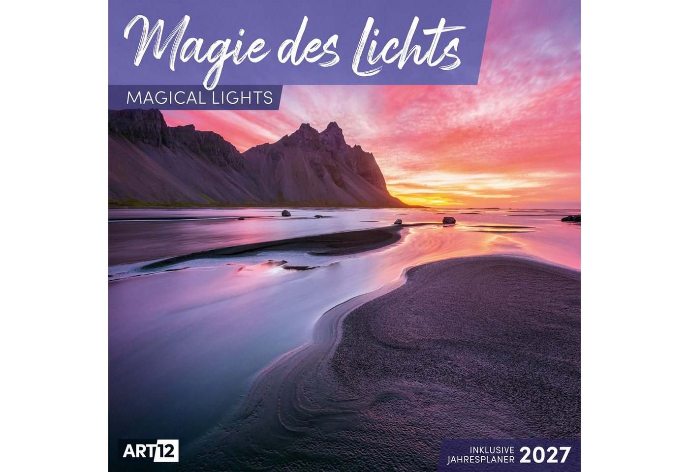 Ackermann Wandkalender Magie des Lichts Kalender 2027 - 30x30 - Art12