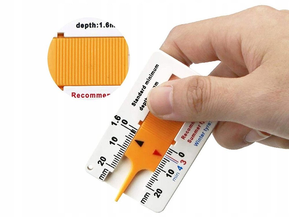 VERK GROUP Messschieber Reifenprofilmesser 0‑20 mm Profiltiefenmesser PKW Werkzeug, 1-St., 0–20 mm, kompakt Bild 3