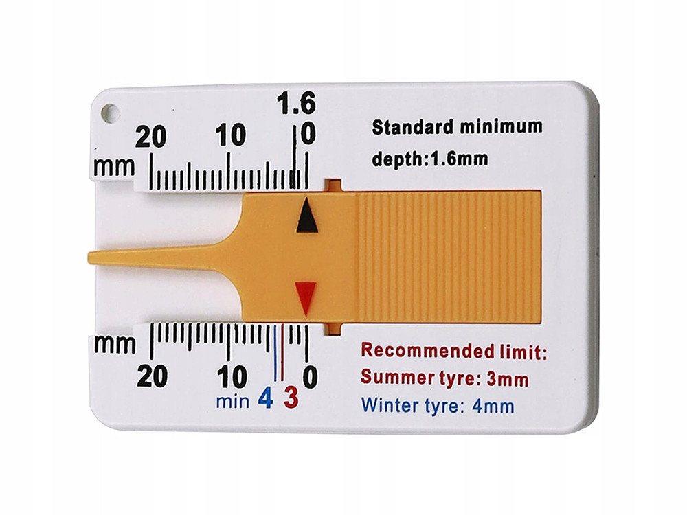 VERK GROUP Messschieber Reifenprofilmesser 0‑20 mm Profiltiefenmesser PKW Werkzeug, 1-St., 0–20 mm, kompakt Bild 4