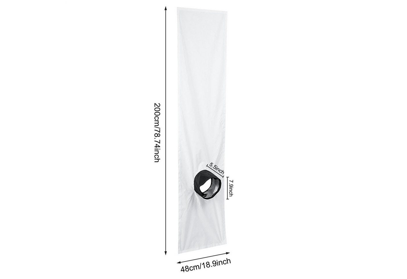 Diwzbyn Fenster-Set Erweiterung Fensterkit / Fenster Abdichtung Klimagerät, Wasserdichtes Abdichtungstuch für Klimaanlagen – Windschutz Bild 5