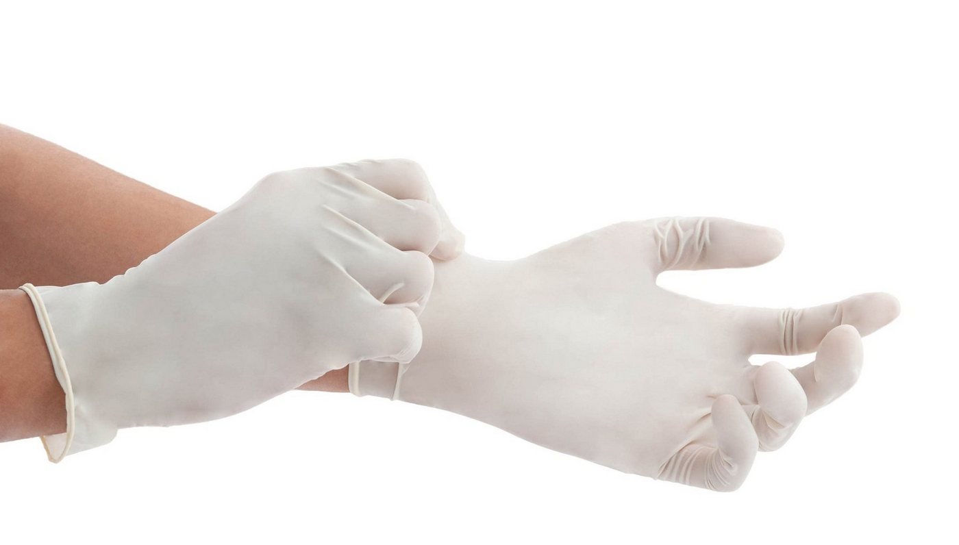 Polycare Einweghandschuhe Polycare Latexhandschuhe ungepudert - 100 Stück Bild 2
