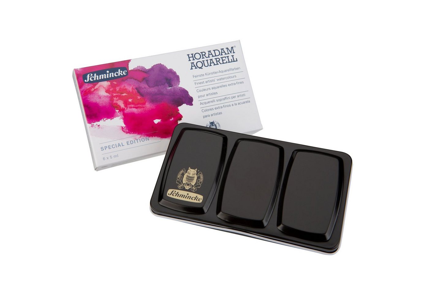 Schmincke Aquarellfarbe HORADAM Aquarell Special Edition - Metallkasten 6 x 5ml 74 870 097