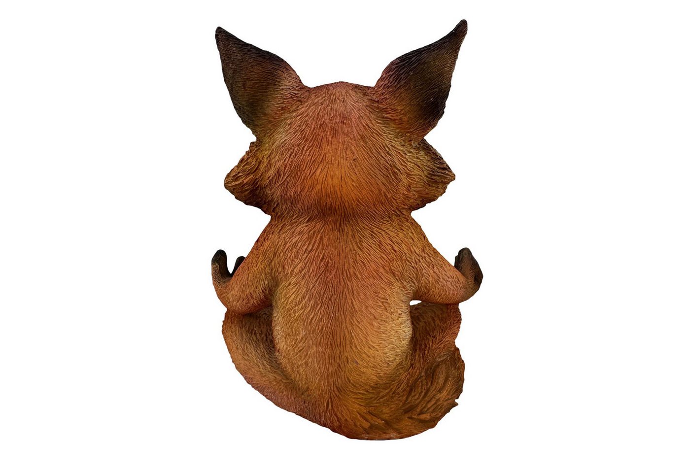 Online-Fuchs Gartenfigur Yoga Fuchs in Meditation - Dekoration Figuren für außen geeignet, (Deko für Garten, Terrasse und Balkon, 15,5 cm groß), aus Kunstharz (Polyresin) - Wetterfest Bild 2
