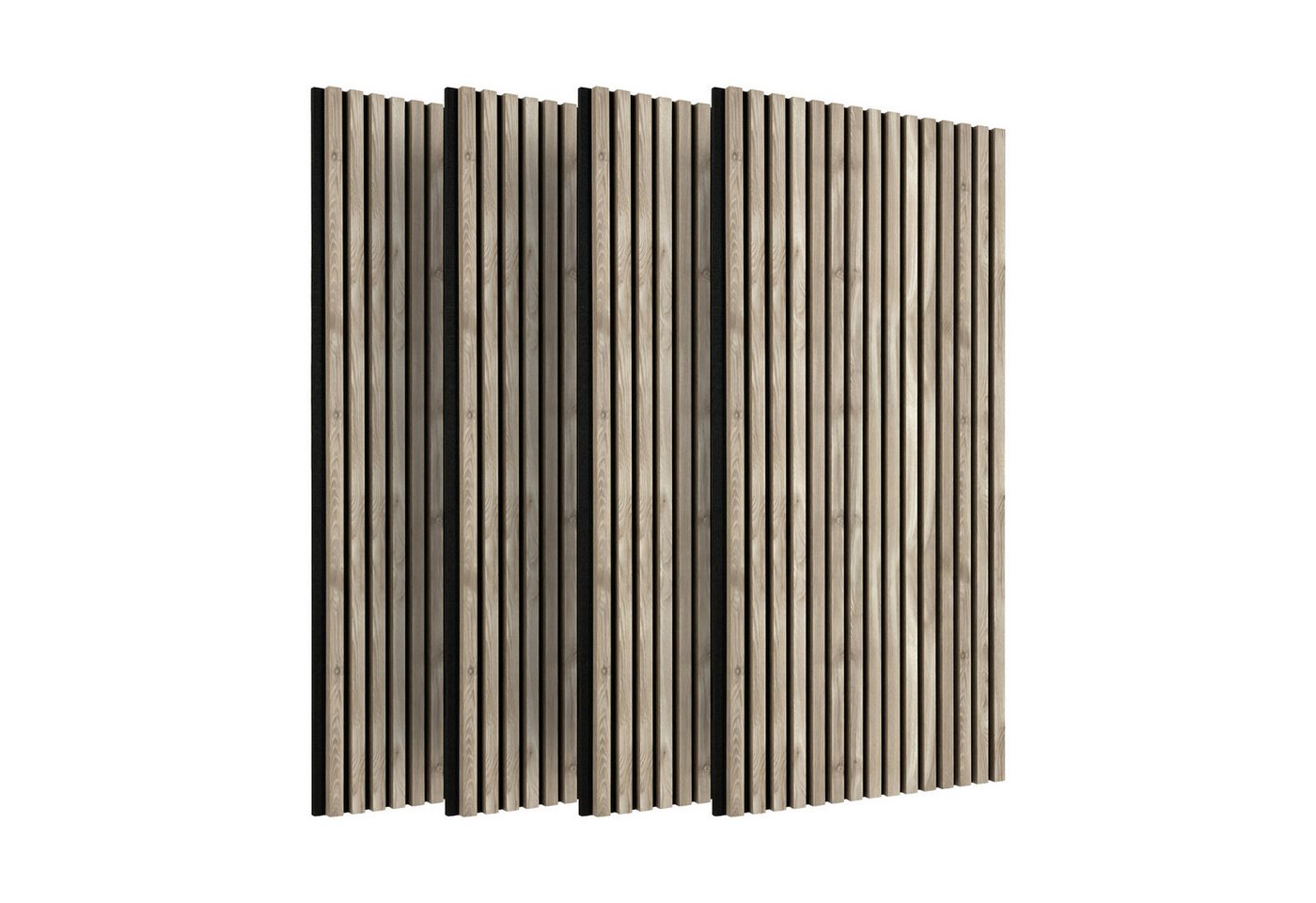 IZODEKOR 3D Wandpaneel Akustikpaneele in Holzoptik mit Filz – Schalldämmung & Raumakustik, BxL: 60x120 cm, 0,72 qm, (Set, Akustikpaneele als Set) schallabsorbierend, flexibel zuschneidbar, einfache Montage Bild 2