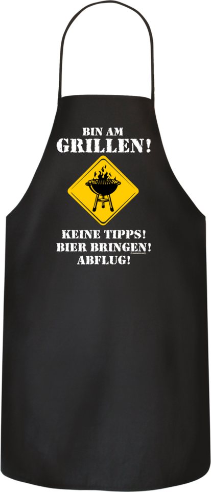 RAHMENLOS® Grillschürze Grillschürze für Grillmeister mit humorvollem Spruch, Perfekt für BBQ-Fans und gesellige Grillabende