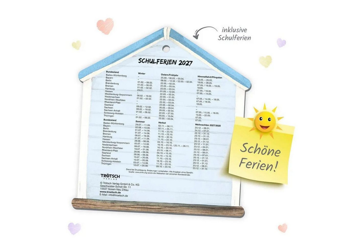 Trötsch Verlag Abreißkalender TRÖTSCH - Abreißkalender Zauber der Heimat 2027