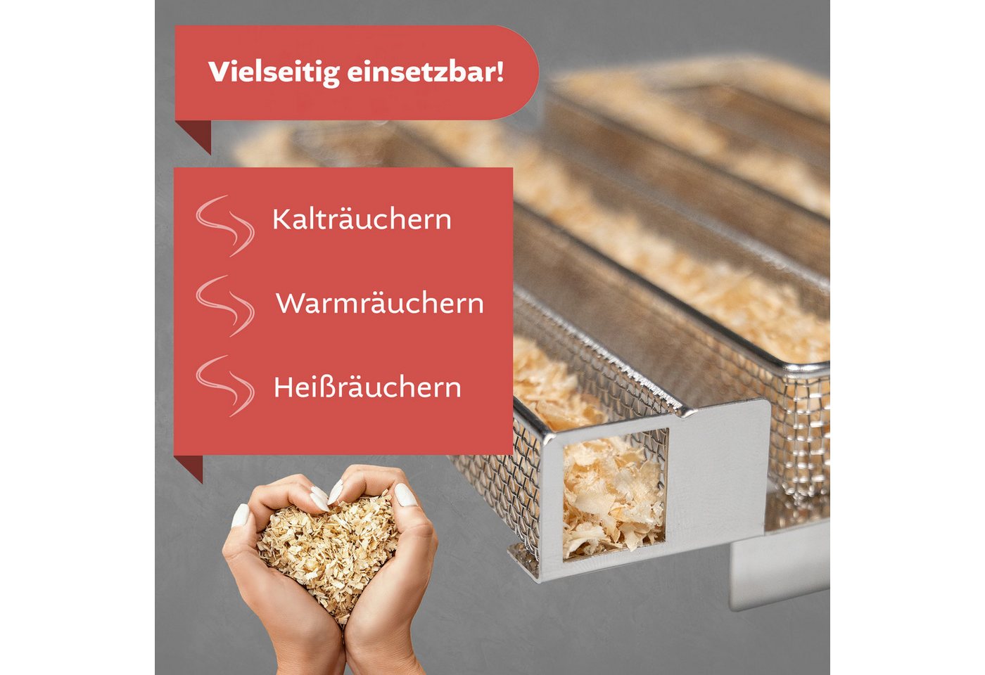 Lemodo Räucherofen Kaltrauchgenerator mit 5 Stunden Räucherzeit, Räucherschnecke, vielseitig Einsetzbar Bild 2