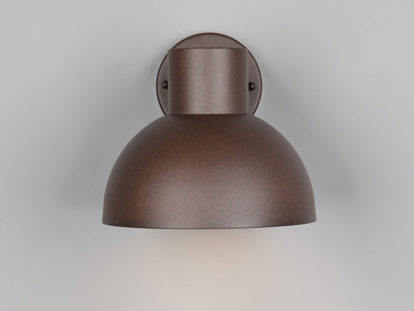 TRIO Leuchten LED Außen-Wandleuchte, LED wechselbar, Warmweiß, IP 44 Außenleuchte Rost-Braun für Außen-Beleuchtung Haus-Wand, Ø 20cm Bild 2