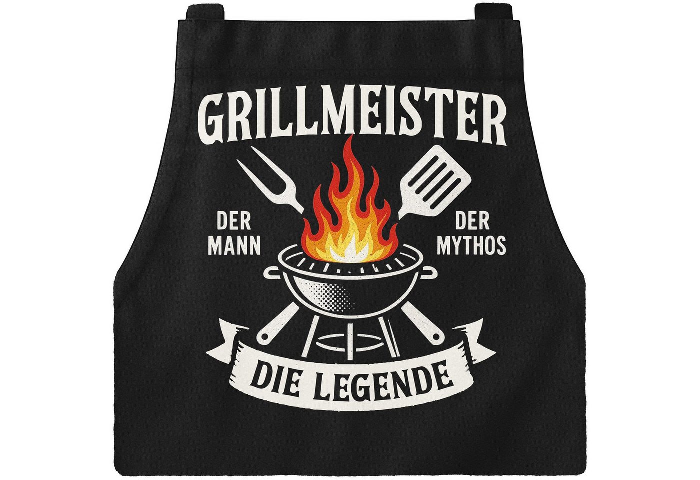 MoonWorks Grillschürze Grillschürze für Männer – Grillmeister Spruch „Der Mann. Der Mythos., mit kreativem Aufdruck Bild 5