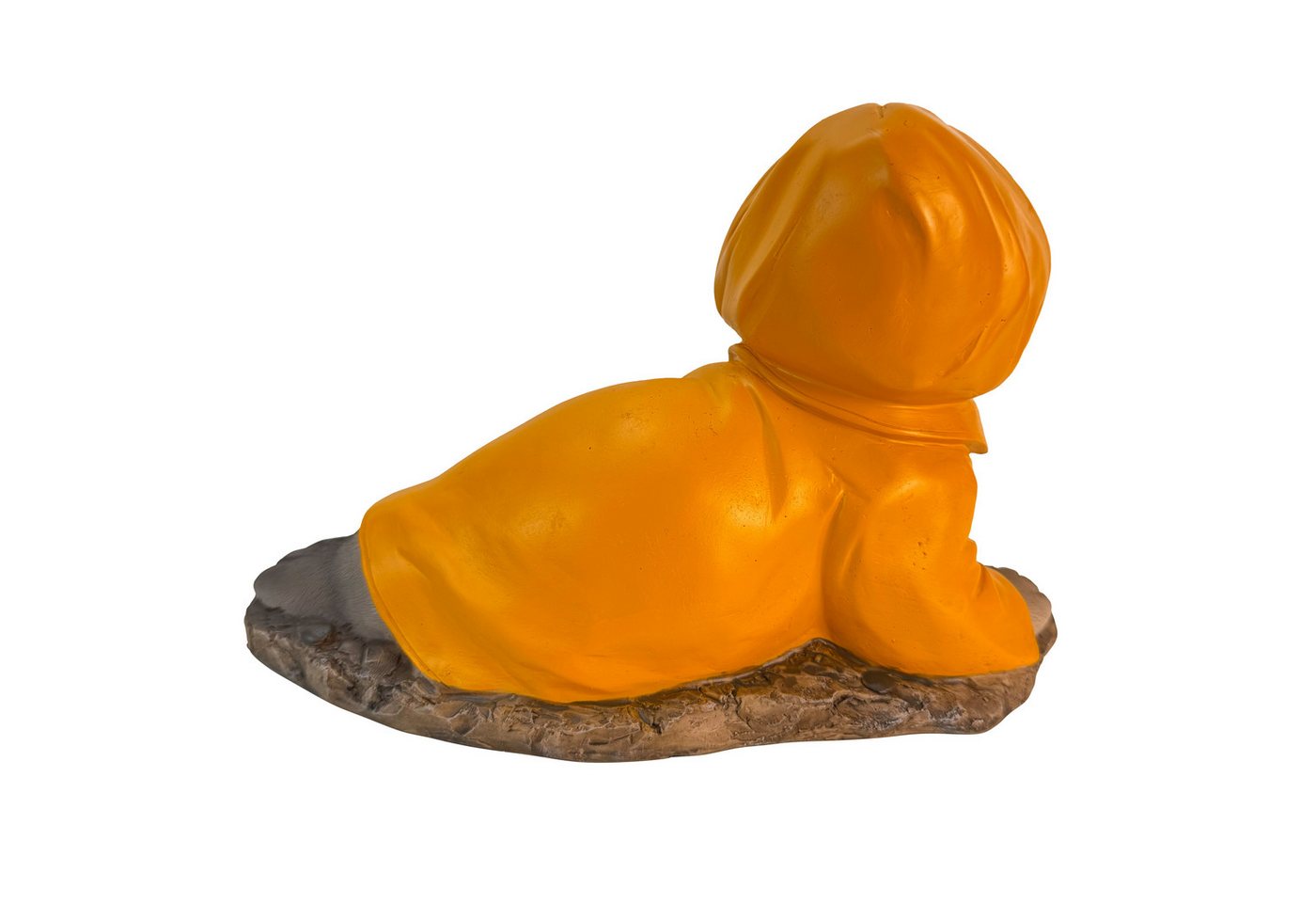 Online-Fuchs Gartenfigur für draußen - Seehund im Regenmantel - Teichdeko - 30 cm groß, (Robbe), aus hochwertigem Kunstharz gefertigt - wetterfest Bild 2