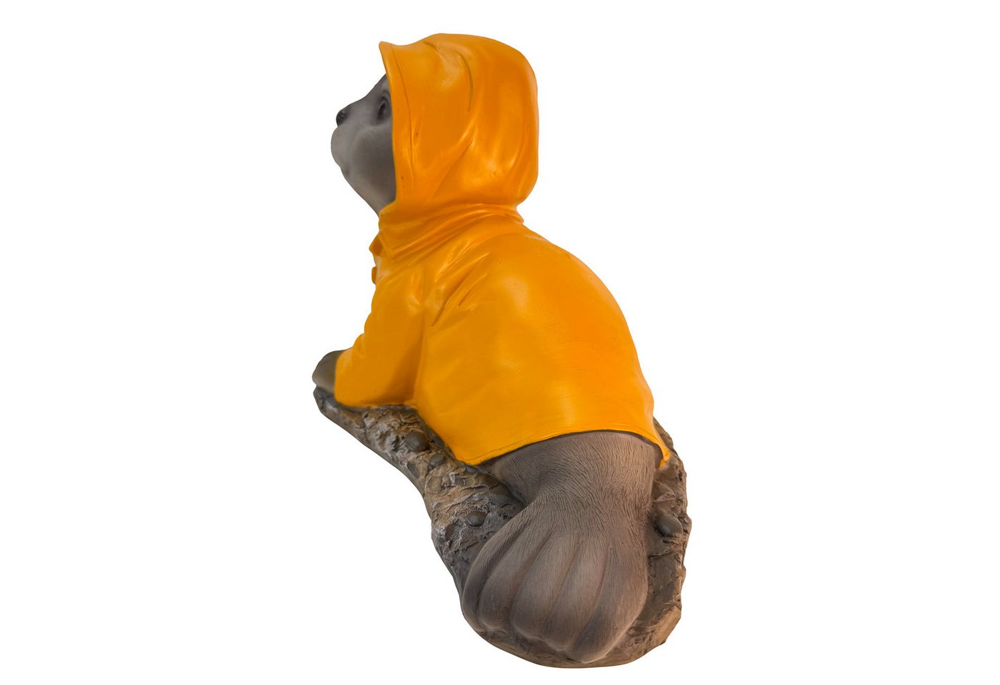 Online-Fuchs Gartenfigur für draußen - Seehund im Regenmantel - Teichdeko - 30 cm groß, (Robbe), aus hochwertigem Kunstharz gefertigt - wetterfest Bild 3