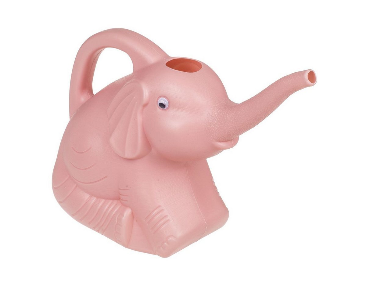 Out of the Blue Gießkanne Gießkanne Elefant 2 L Kunststoff rosa o. grau 29x11x20 cm, leichtes, kinderfreundliches Design