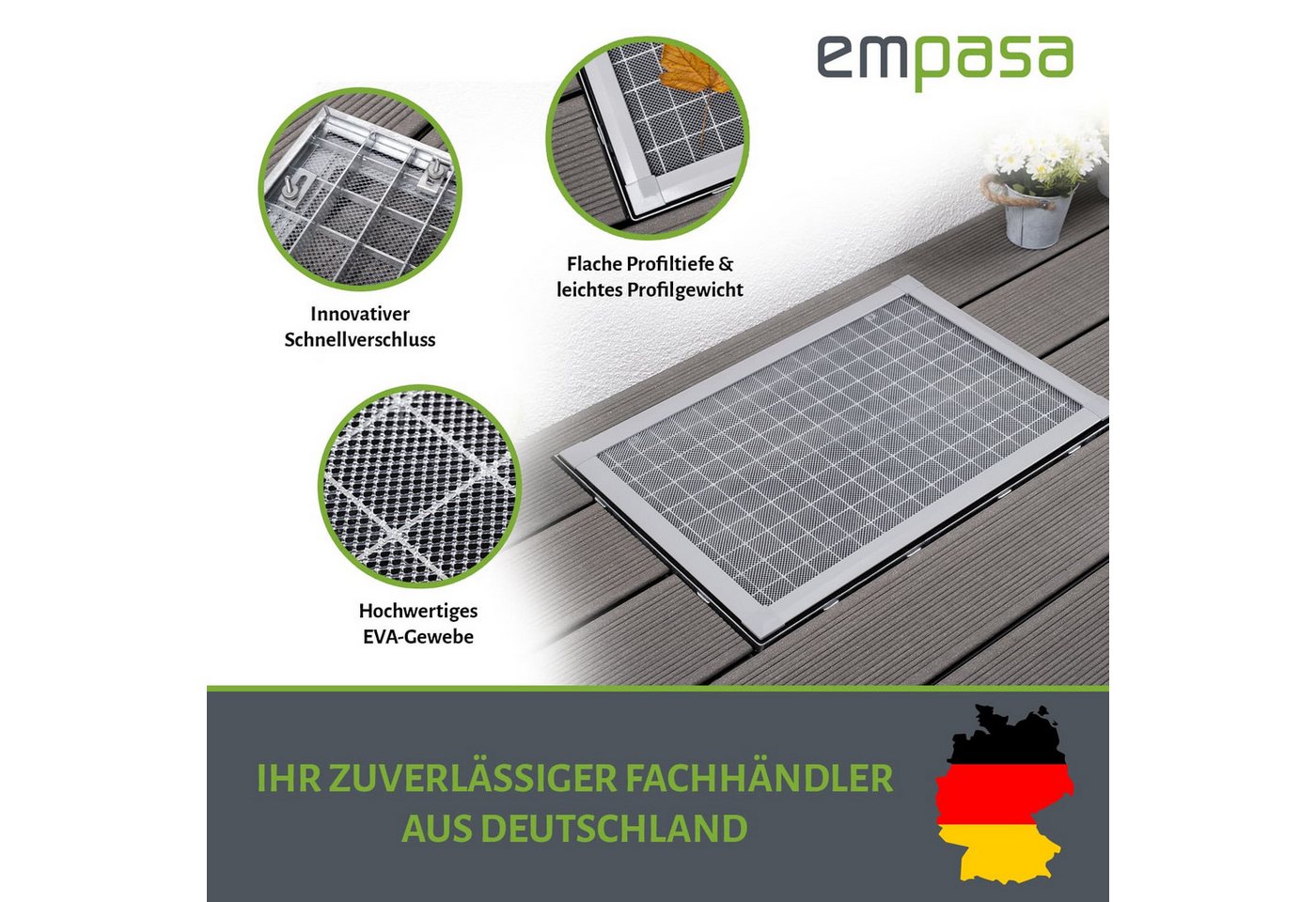 empasa Lichtschachtabdeckung "EXPERT", Kellerschachtabdeckung mit Schnellverschluss - EVA Bild 2