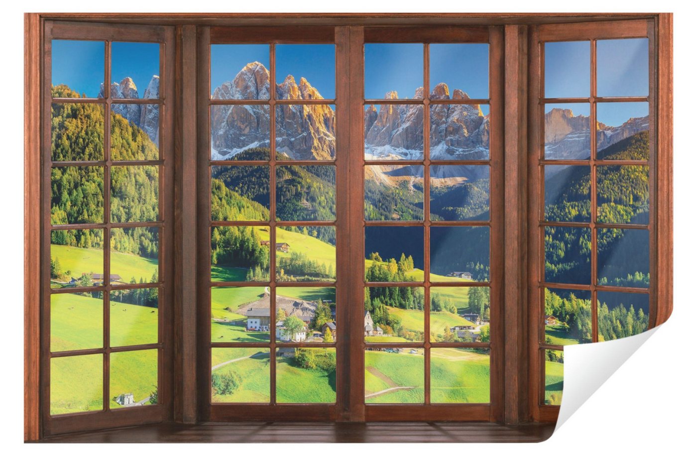 Wallarena Fototapete Berge - Mehrfarbig - Modern - Vlies - Wohnzimmer, glatt, 152x104cm