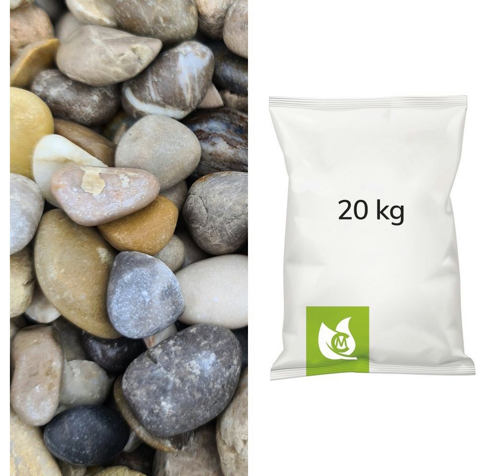 CM-Gartendesign Zierkies Isar Kies, (16/32mm, bunt), 20kg