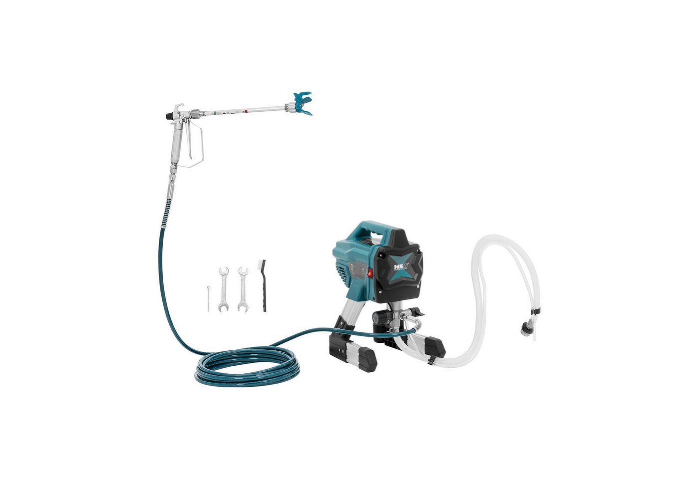 MSW Farbsprühpistole Farbsprühsystem 1,4 l/min 180 bar 7,5 m Schlauch Farbsprühgerät Bild 2