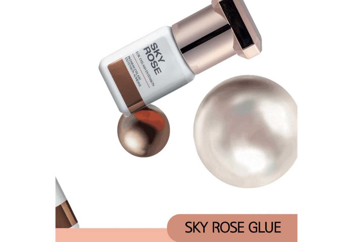 Sky Glue Wimpernkleber Sky Glue Rose für Wimpernverlängerung Wimpern Lashes 5ml