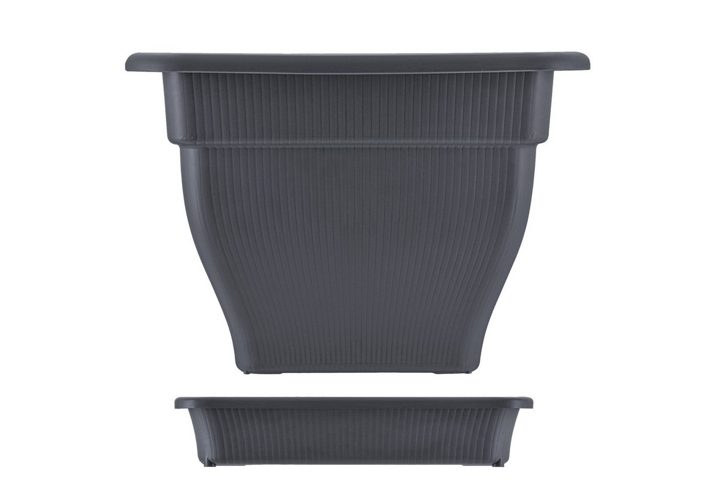 BURI Pflanzkübel groß 3x Blumentopf 48x48 Wasserspeicher Pflanztopf Blumenkübel Bild 5