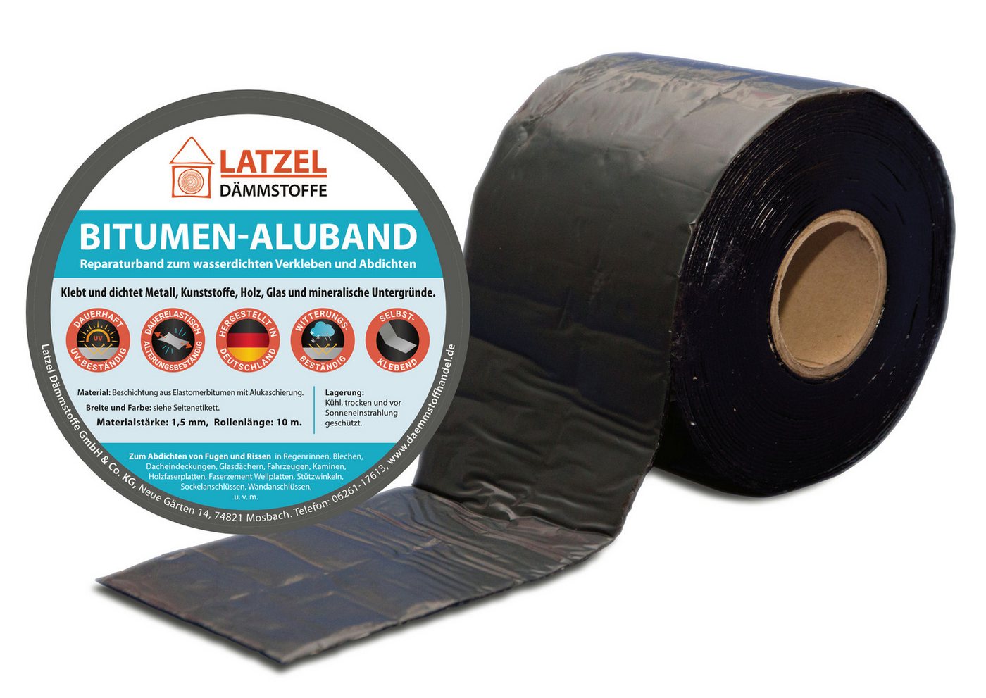 Latzel Dämmstoffe Dichtband Bitumen Aluband Dichtband 200mm Bild 2