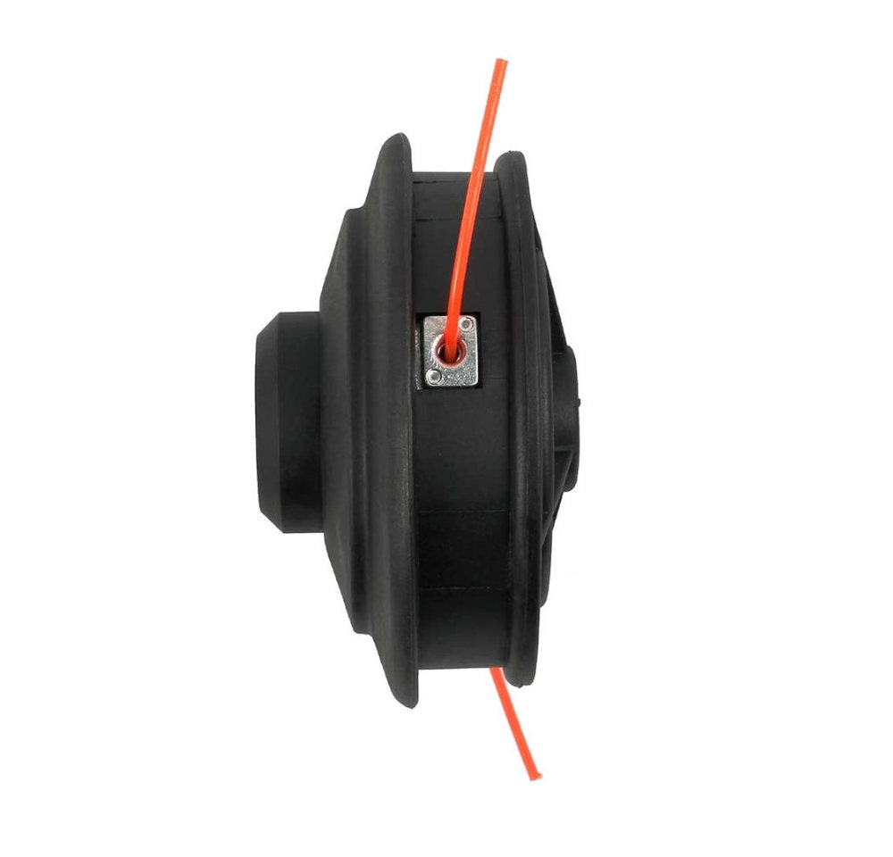Trade-Shop Rasentrimmer-Ersatzspule Trimmerkopf passend für Fuxtec, Einhell, Echo, Ryobi Motorsense, 4.50 m Fadenlänge, (1-St), mit Tippautomatik / M10 x 1,25mm Linksgewinde / Nylon Doppelfaden