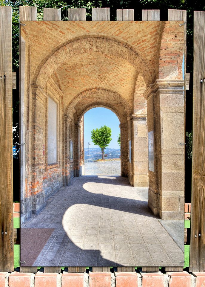 Wallario Sichtschutzzaunmatten Durchblick ins Weite Bild 4