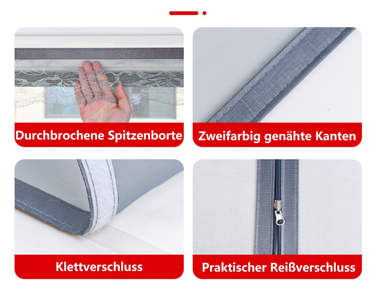 Jumpeak Insektenschutz-Fensterrahmen Fliegengitter Fenster Ohne Bohren,Insektenschutz Fenster Rollo, insektenschutz fenster mit rahmen, balkontür schiebetür,Dekoration Bild 2