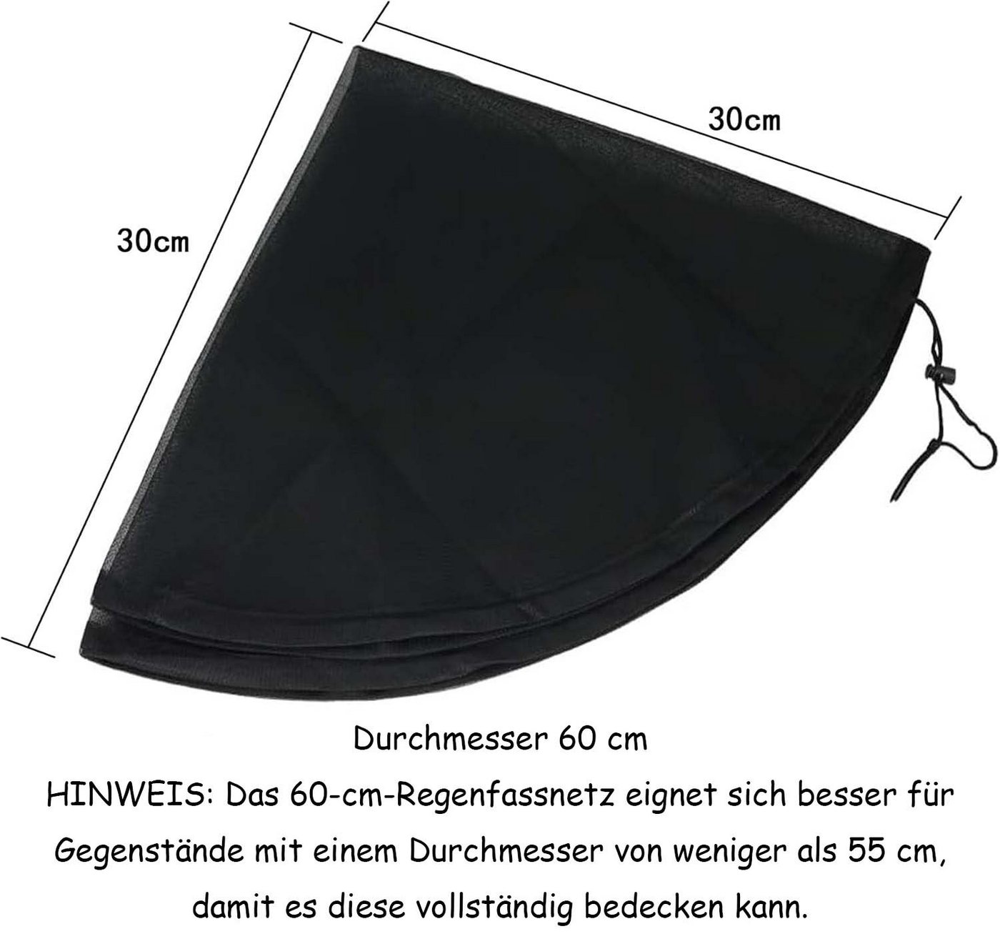 Oemmn Regentonnendeckel 3stk Hochwertige Regentonne Abdeckung mit Zugkordel Bild 2