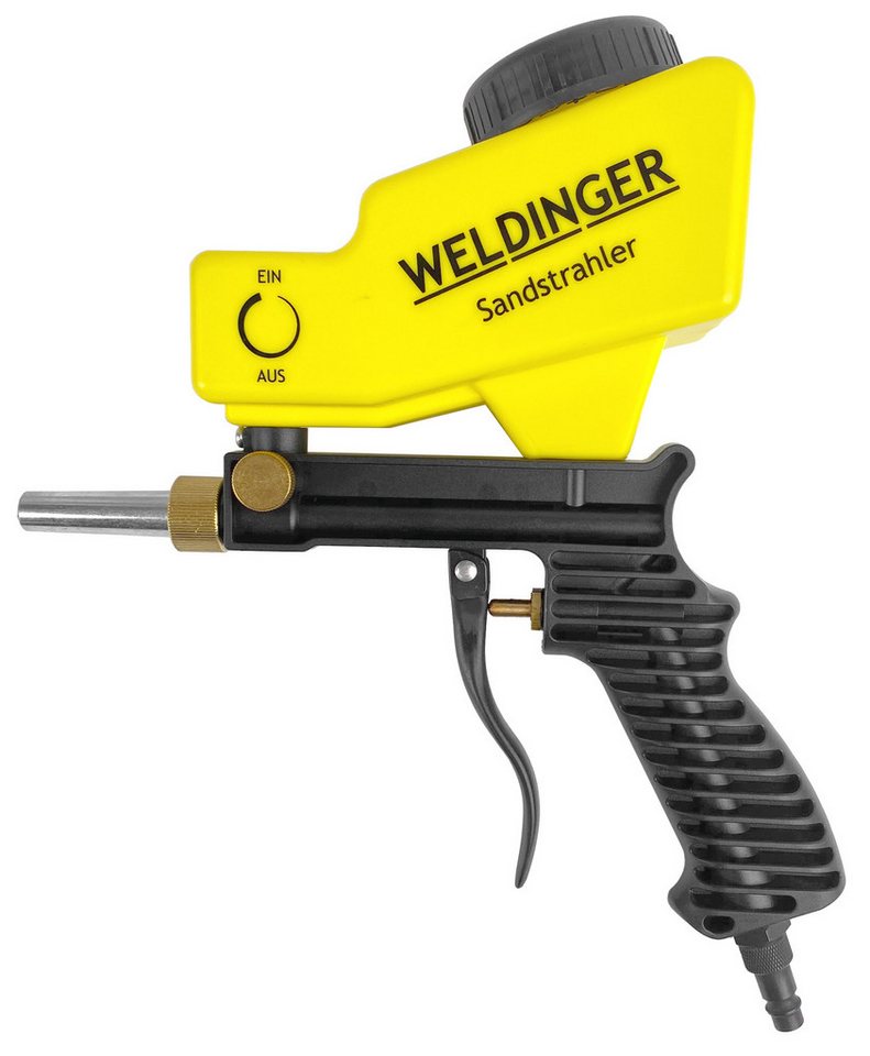 WELDINGER Sandstrahlpistole Druckluft-Sandstrahlpistole mit Tank Sandblaster Ausblaspistole, max. 6 bar, 1-tlg. Bild 4