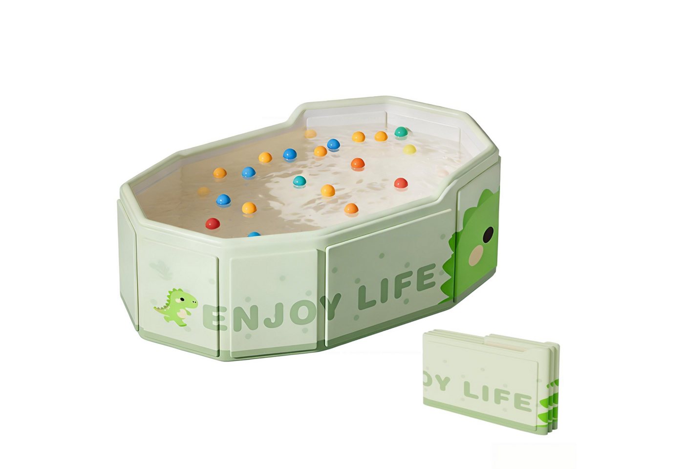 Toomoke Babybadewanne Faltbare Badewanne für Kinder,Tragbares Waschbecken,75 x 45 x 23cm, (mit 28 cm Rückenlehne,für Neugeborene und Kleinkinder), BPA-frei, Rutschfest,Sicher,umweltfreundliches PVC Bild 5