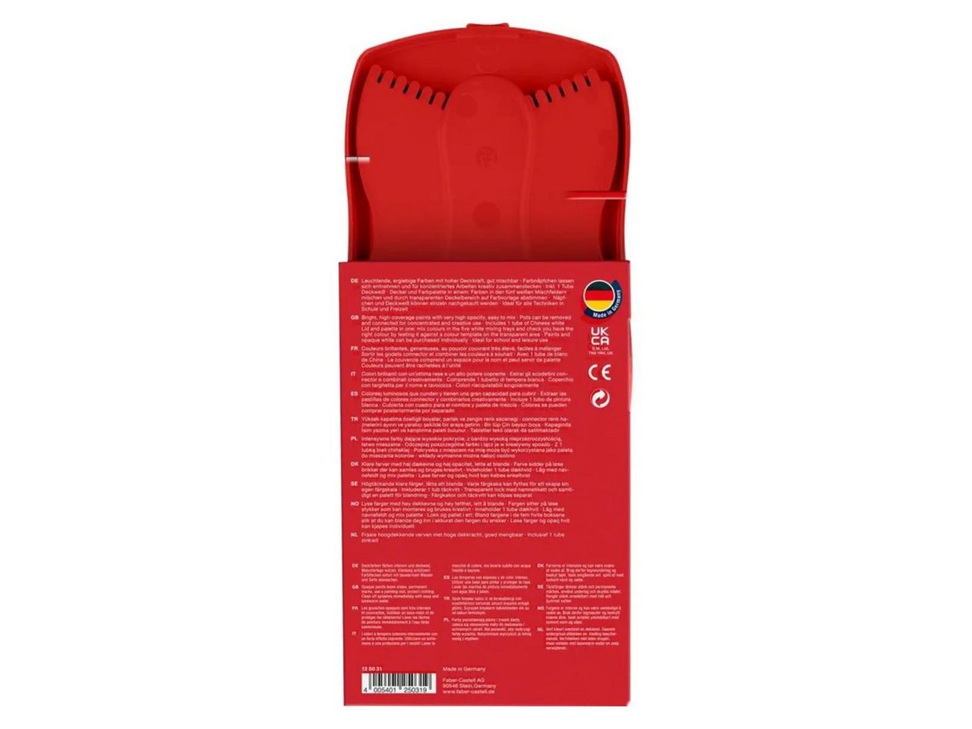 Faber-Castell Farbkasten Faber-Castell Connector Farbkasten - 24 Farben - rot Bild 3
