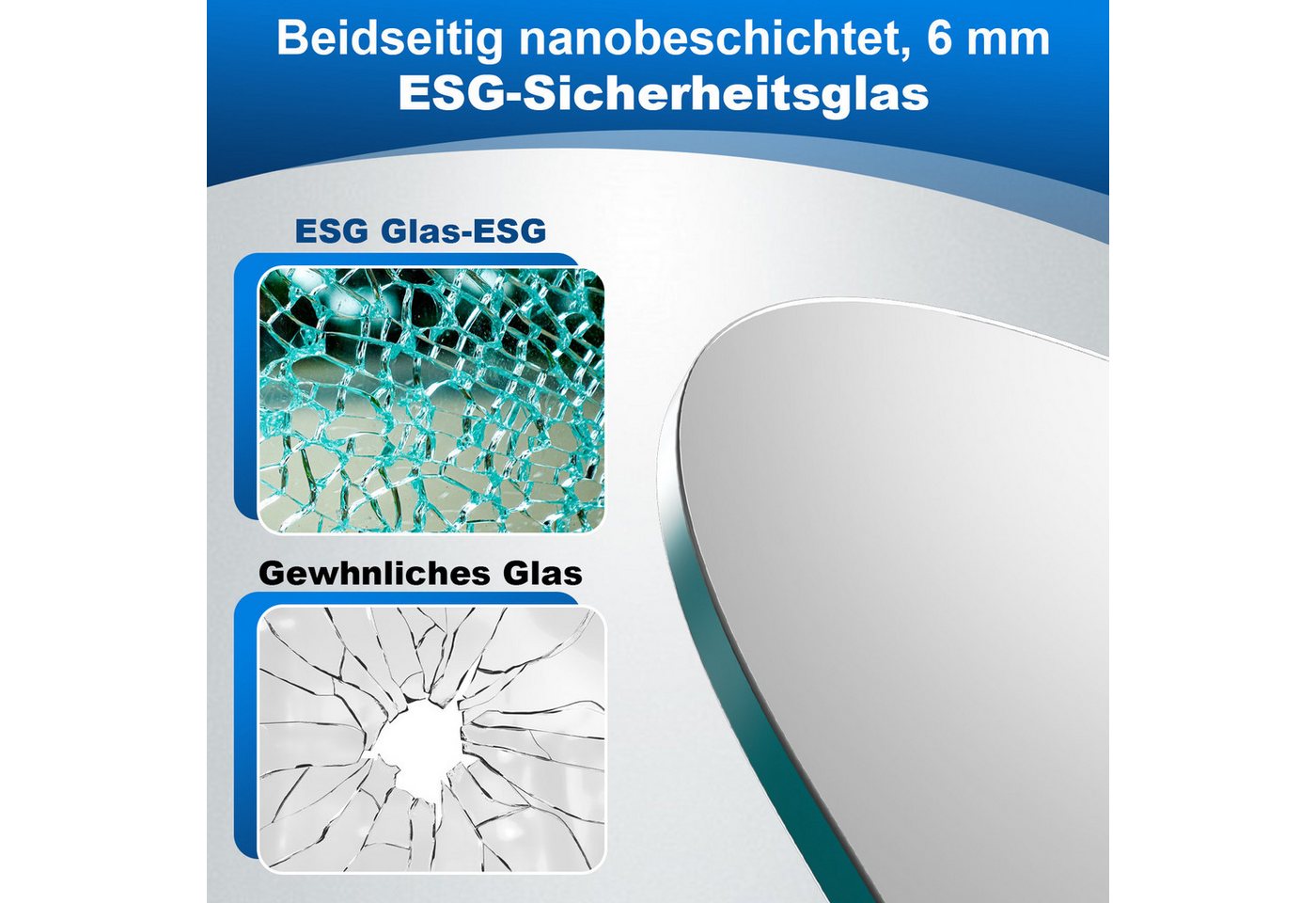 Clanmacy Badewannenaufsatz Badewannenaufsatz Faltwand Duschwand Alu 2-3 teilig Breite 100-120cm Bild 3