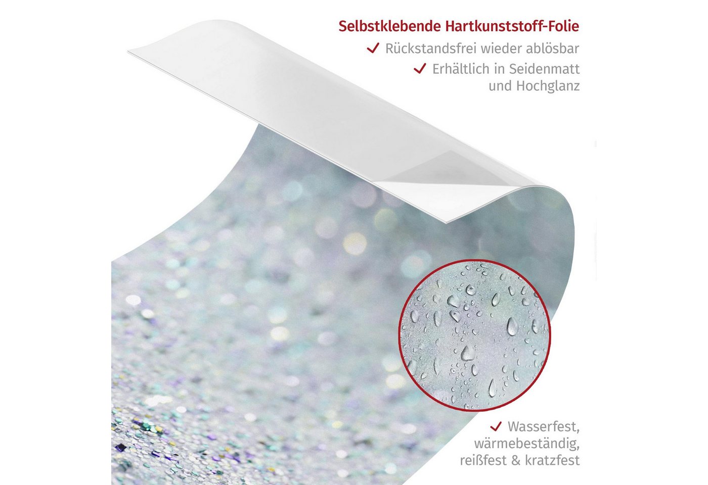 Bilderdepot24 Duschrückwand Steinoptik türkis Duschrückwand ohne Bohren Dusche Muster, (2-tlg., 0,61 mm starke Folie selbstklebend Wandpaneele Dusche versch. Größen), fugenlose & wasserfeste Motiv Rückwand Wandverkleidung für Duschkabine Bild 3