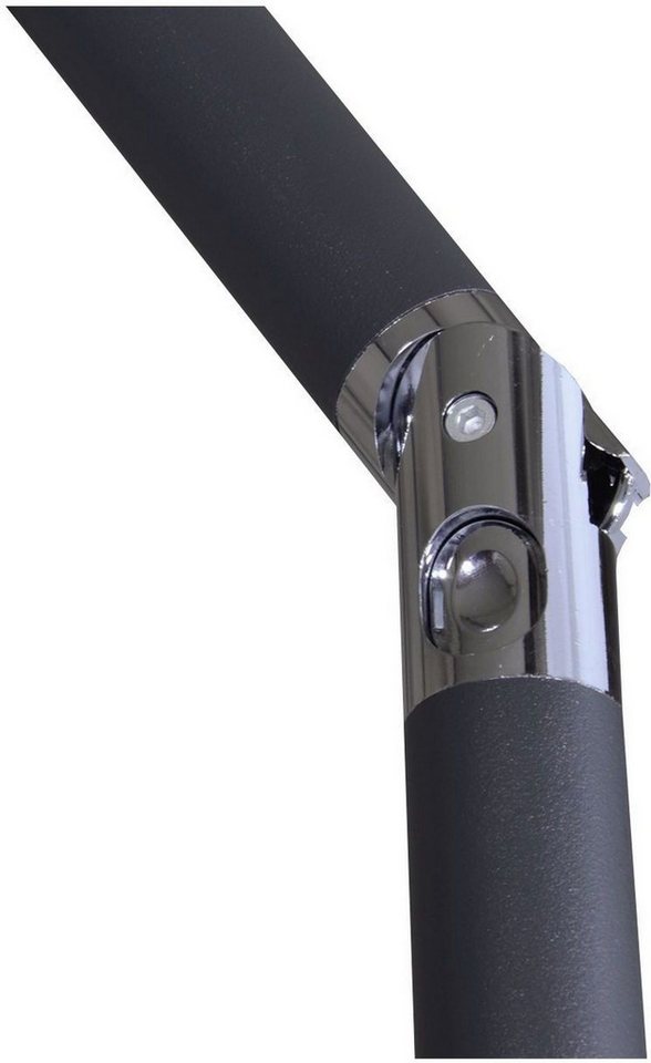 Lesli Living Sonnenschirm Lesli Living Sonnenschirm "Libra Grey" Grau Ø 3m mit UV-Schutz 30+