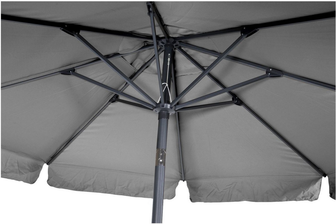 Lesli Living Sonnenschirm Lesli Living Sonnenschirm "Libra Grey" Grau Ø 3m mit UV-Schutz 30+ Bild 3