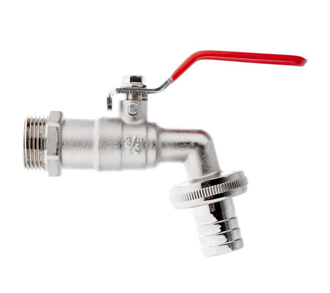 Garronda Absperrventil Set mit Schlauchanschluss Hahn für IBC Tank Gartenbewässerung GD-0213, (Absperrventil), Hanh 3/4" auf 3/4", 1x Anschluss für Schnellkupplung