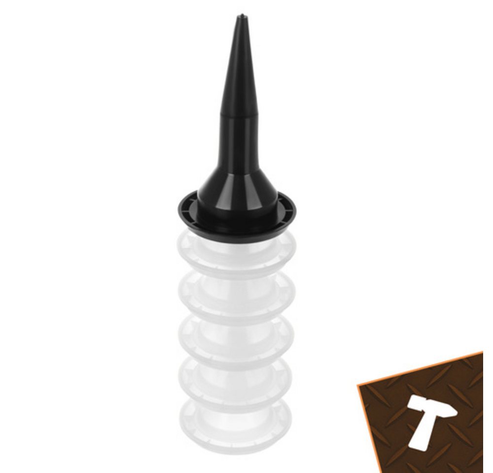 BIGSTREN Bauschaumpistole Silikon-Kartuschenpistole 600 ml Bauschaumpistole, Spar-Set, 1-tlg., Fugenmasse, Inklusive 5 wechselbarer Düsen und 5 Spezialspateln Bild 5
