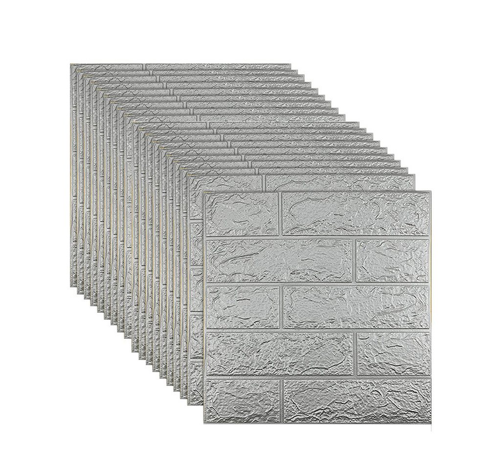 TUWENA 3D Wandpaneel 10/20 Stück 3D Wandpaneele Wandverkleidung Selbstklebend Tapeten, (20-tlg)