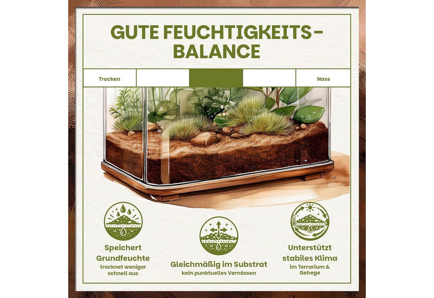 GREEN HOME LOVE NATURE Spezialerde Schildkrötenerde 31L, Schildkrötensubstrat für Landschildkröten 31 L, Formstabil, Eiablagefähig, Hautschonend, Schimmelhemmend, pH-stabil Bild 2