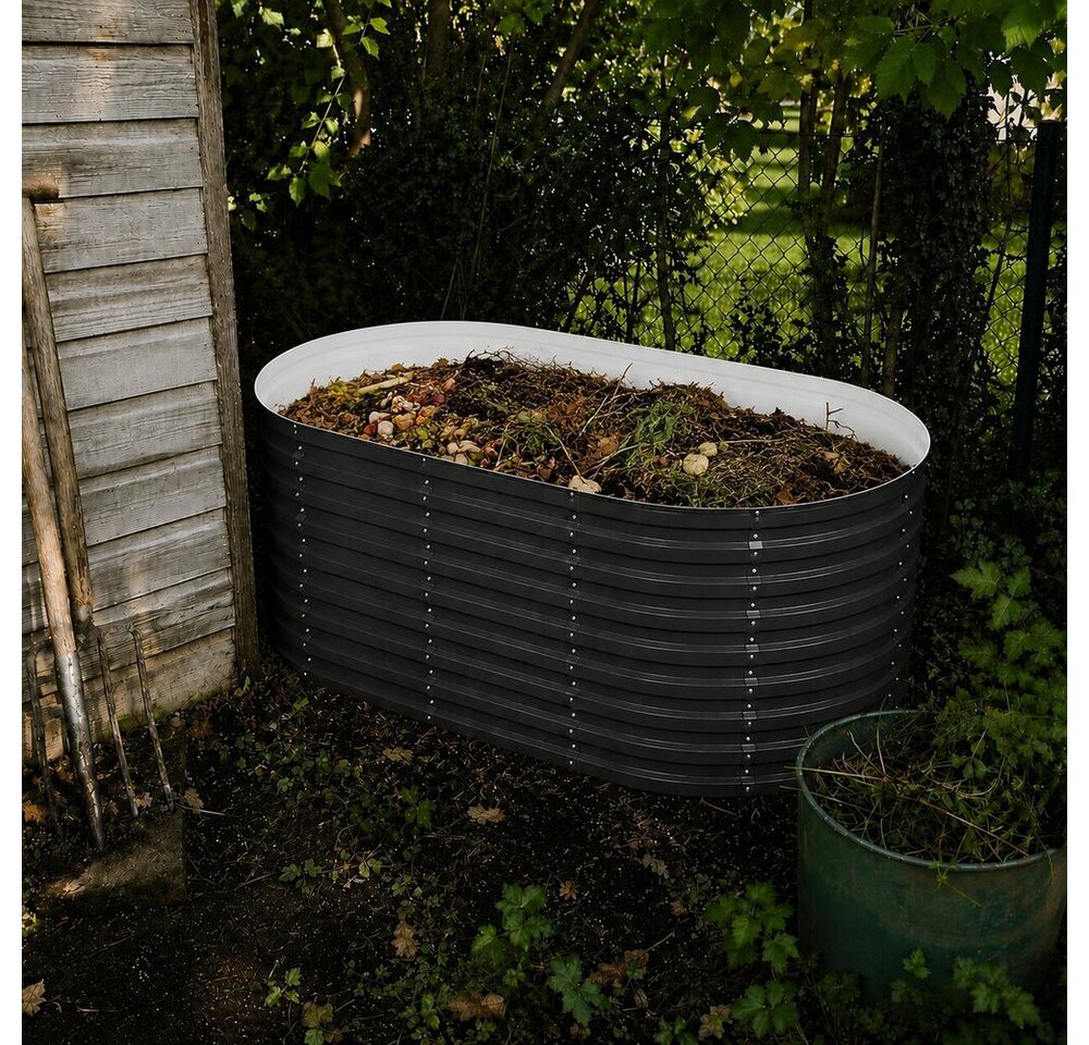 Vicco Komposter Garten, Anthrazit, 200 x 100 cm, BxTxH: 200x100x80 cm, (1 St)