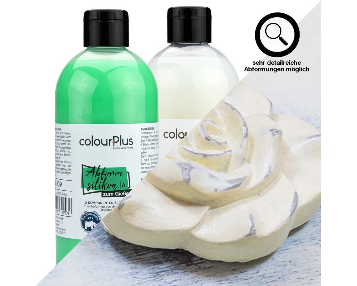 ColourPlus Spachtelmasse Abformsilikon, 2K-Silikon 1:1, detailtreu, reißfest, schrumpfungsfrei, geruchlos Bild 5