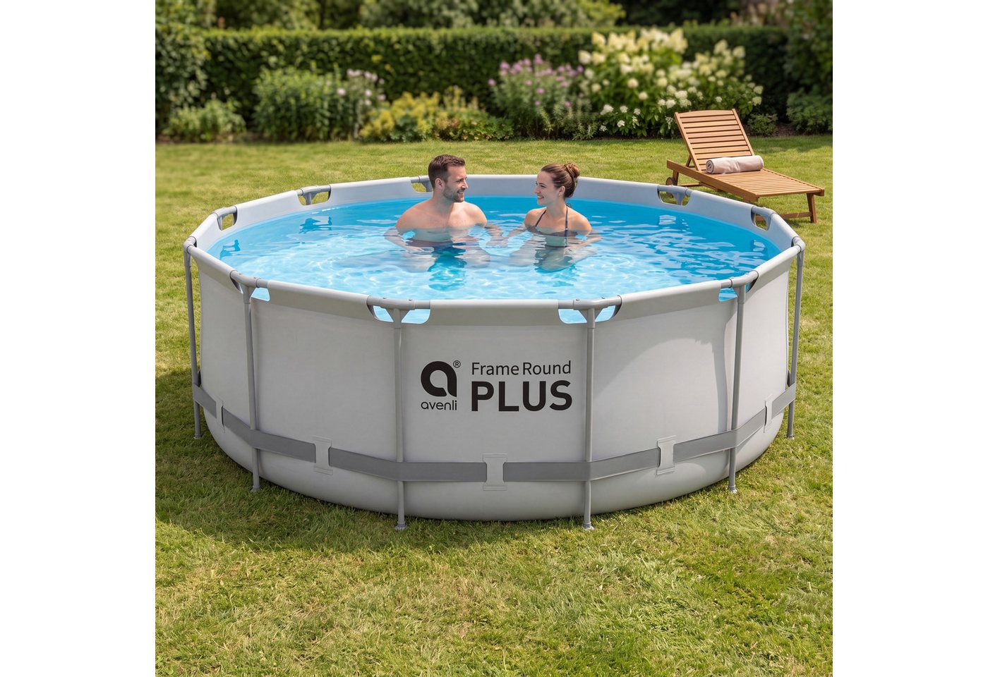 Avenli Framepool Frame Plus Pool 366 x 122 cm, Aufstellpool (Stahlrahmenpool, ohne Zubehör), Auch als Ersatzpool geeignet