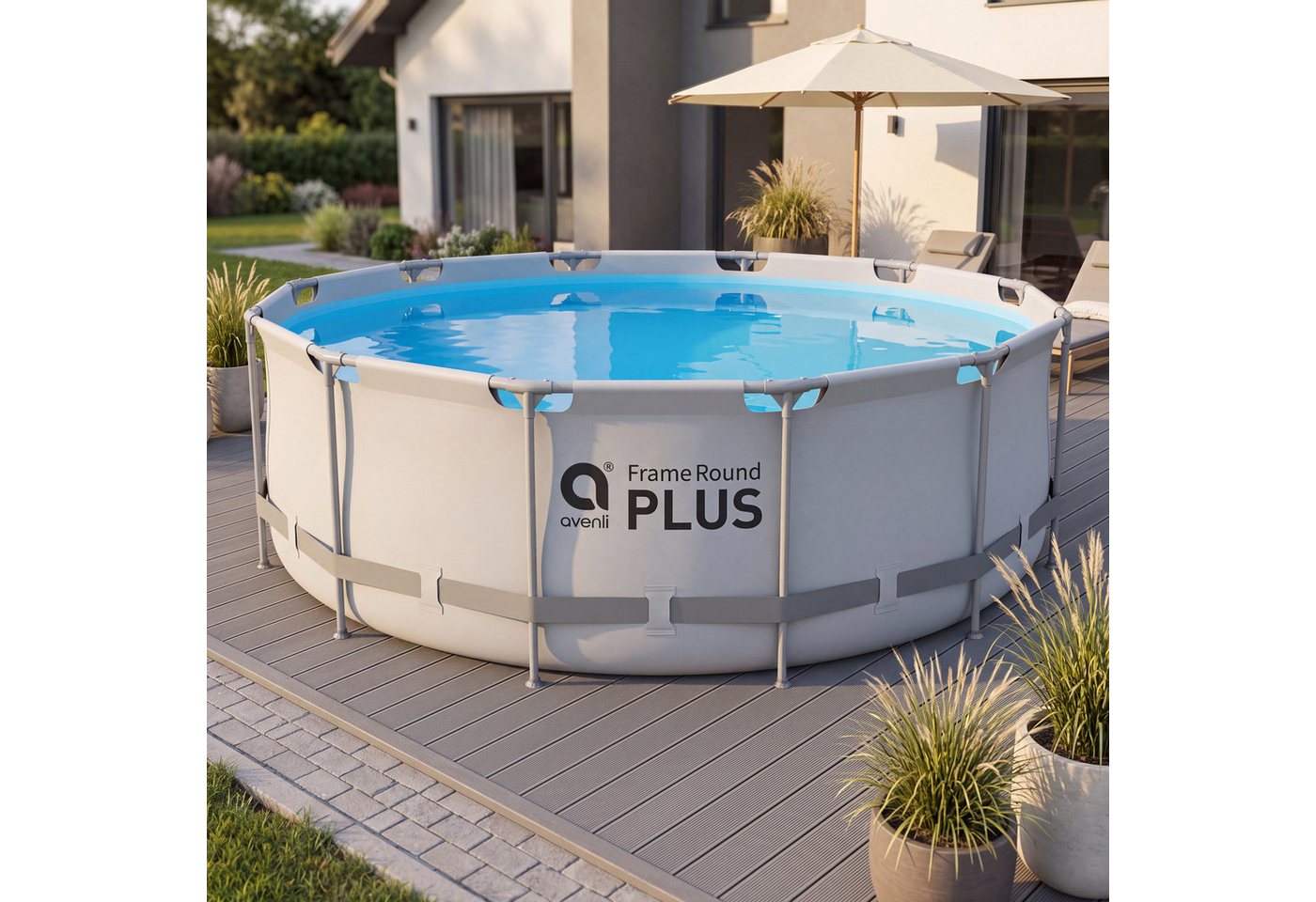 Avenli Framepool Frame Plus Pool 366 x 122 cm, Aufstellpool (Stahlrahmenpool, ohne Zubehör), Auch als Ersatzpool geeignet Bild 5
