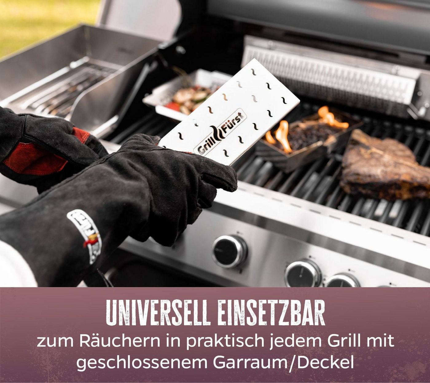Grillfürst Räucherbox Grillfürst Räucherbox / Edelstahl Smokerbox für tolles Aroma Bild 2