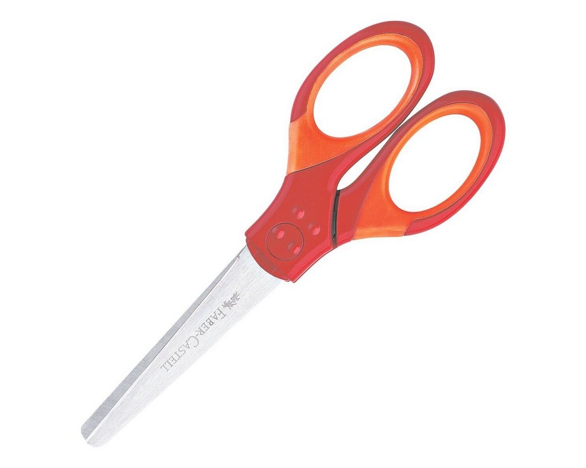 Faber-Castell Universalschere FABER-CASTELL 181550 Schulschere GRIP - rot