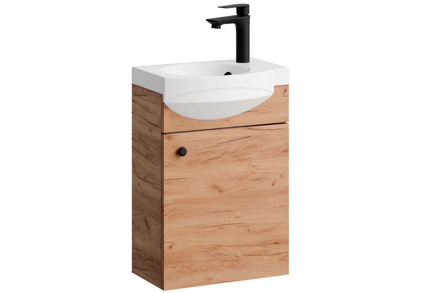 Planetmöbel Waschtisch Waschtischunterschrank 40cm Gold Eiche Bild 2