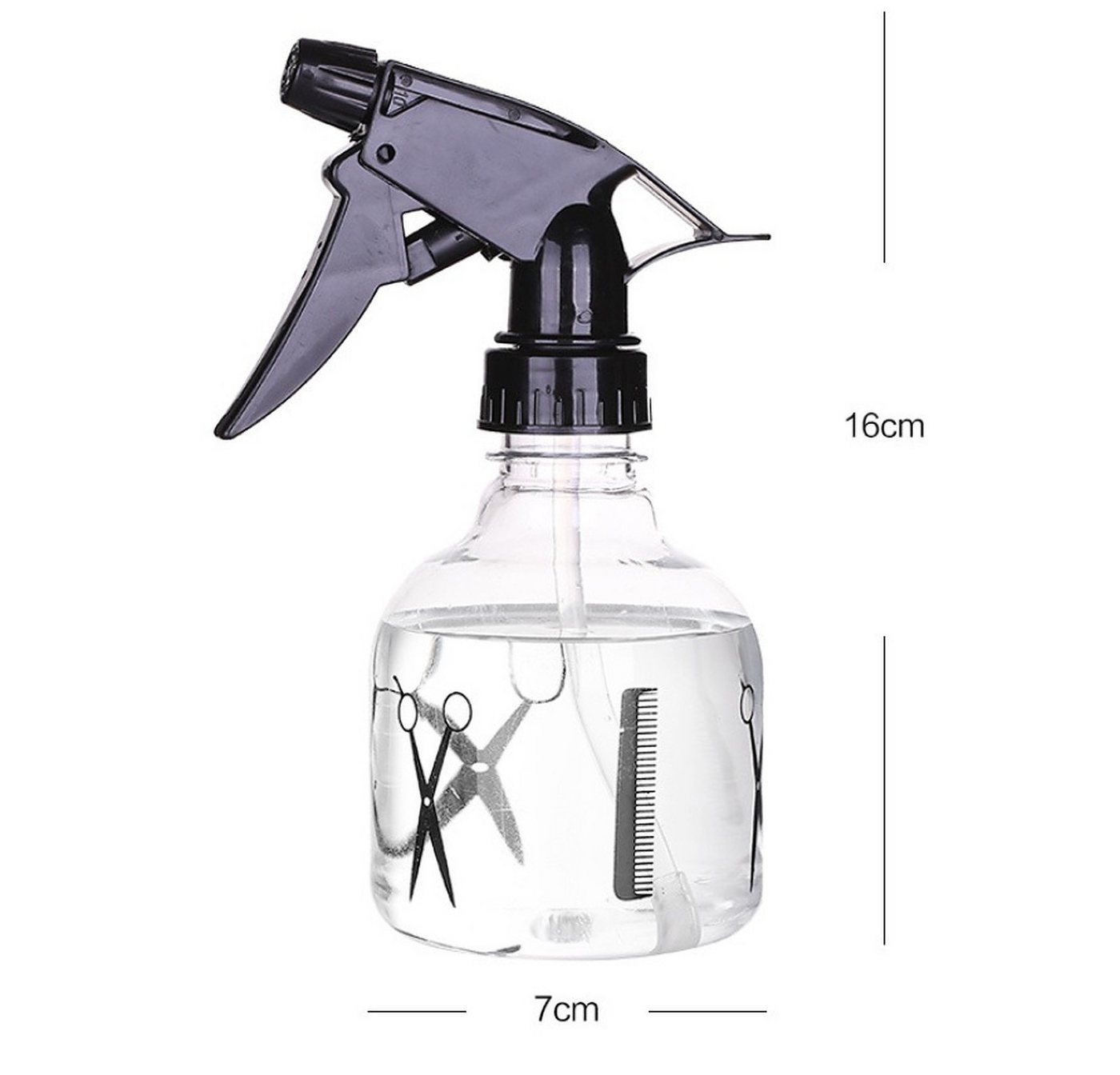 BAYLI Sprühflasche 5er Set Sprühflasche Friseur 250ml Handsprüher für Haare Zerstäuber Bild 4