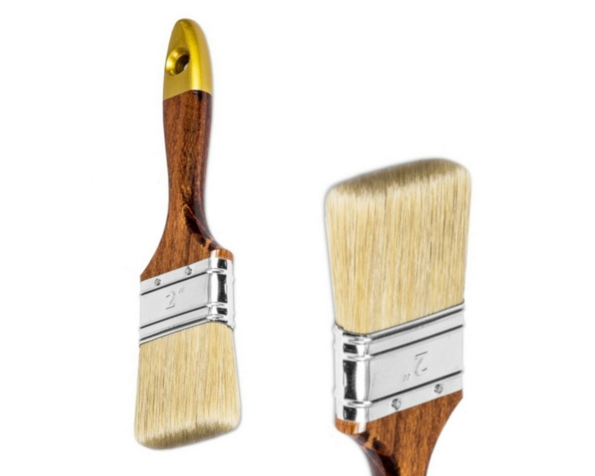Prima-Online Flachpinsel PREMIUM Flachpinsel, Naturborsten, Lackierpinsel Holz-Griff lakiert, (1 St., Flachpinsel 1'', 25mm)